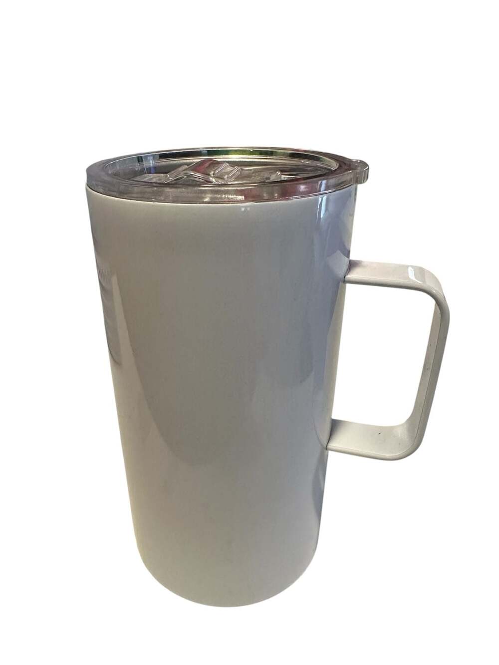 20 oz White Sublimation Stainless Steel Coffee Mug with Handle